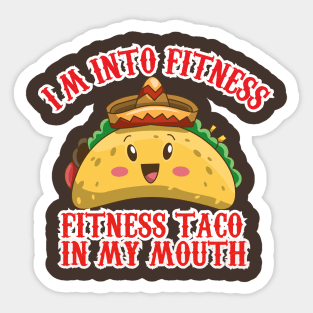 Fitness Taco Sticker